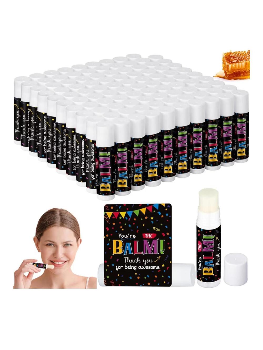 New 100 Count Your The BALM! Lip Balm Thank You Favors for Coworkers